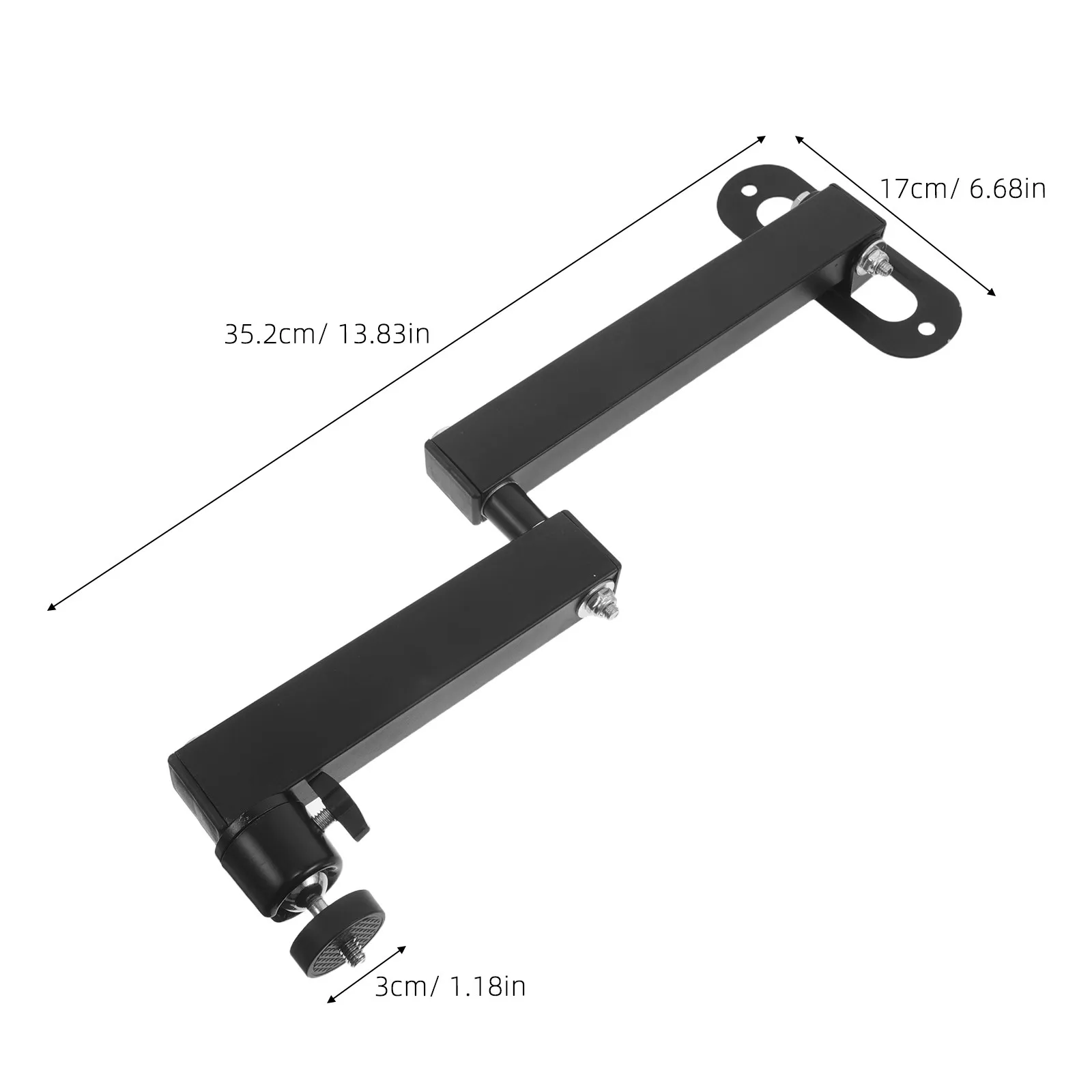Projector Stand Wall Mount 13.8inch Adjustable Ceiling Bracket Rotatable for Office Conference Home Cinema Projector Wall Mount