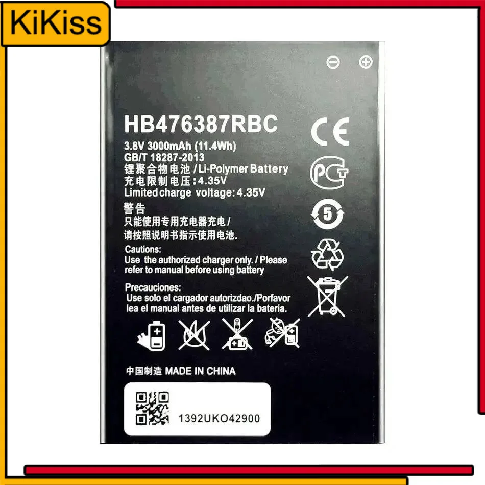 

Mobile Phone Battery Safe 3000Mah High-Efficiency For Huawei Honor 3X G750 B199 G750-T00 G750-C00 HB476387RBC