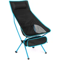 Portable Ultralight Folding Camping Chair - Oxford Fabric, Extended Length for Outdoor Fishing, BBQ, Picnic, Beach Festival 5