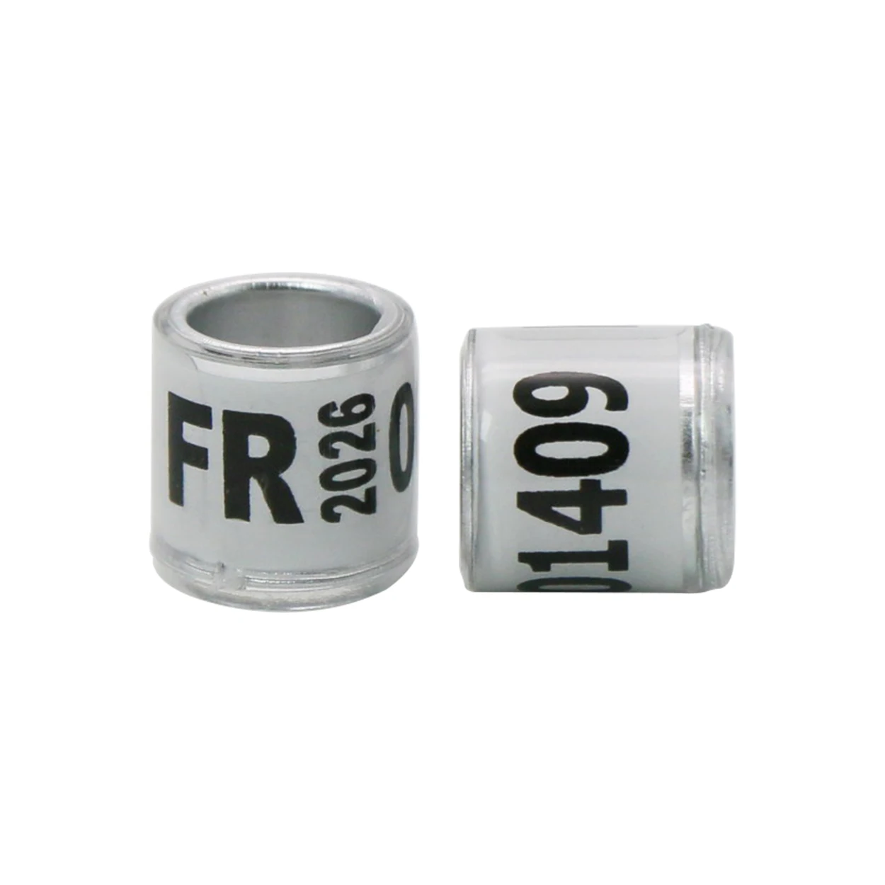 100 قطعة 2026 حمامة القدم الدائري ID 8 مللي متر مع أرقام الألومنيوم البلاستيك سباق حمامة التدريب في الهواء الطلق بمناسبة الدائري