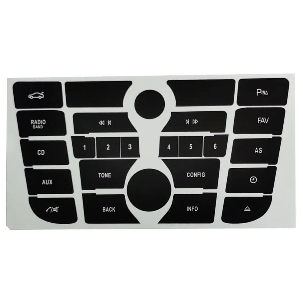 For Opel Astra J CD Radio Audio Button Repair Decals Stickers Black Car Button Repair Tool For Vauxhall Holden Astra P7E9