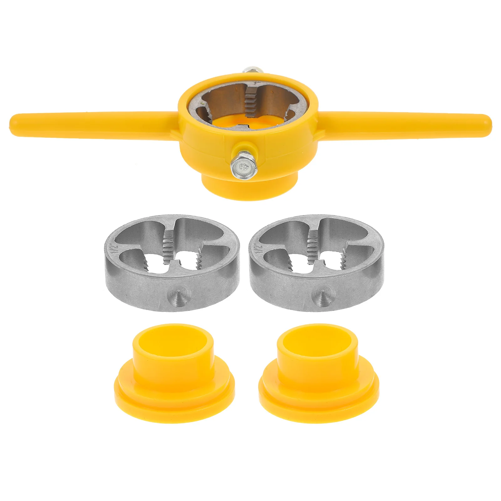

1 Plastic Round Die Set For Threading Water Tools Manual Hand Tool Plumbing Kit Diy Thread Maker Tool Threading Wrench Set Hand