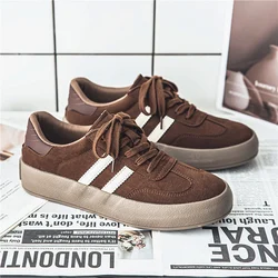 New Vintage Original Men Sneakers 2024 Classic Brown Men's Skateboard Shoes Comfortable Suede Platform Sneakers Men Skate Shoes