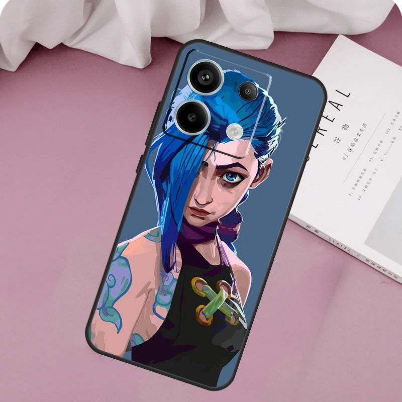 Arcane Jinx Case For Xiaomi Redmi Note 12 11 9 10 13 Pro Plus 12S 11S 10S 9S Redmi 13C 9C 10C 12C Cover