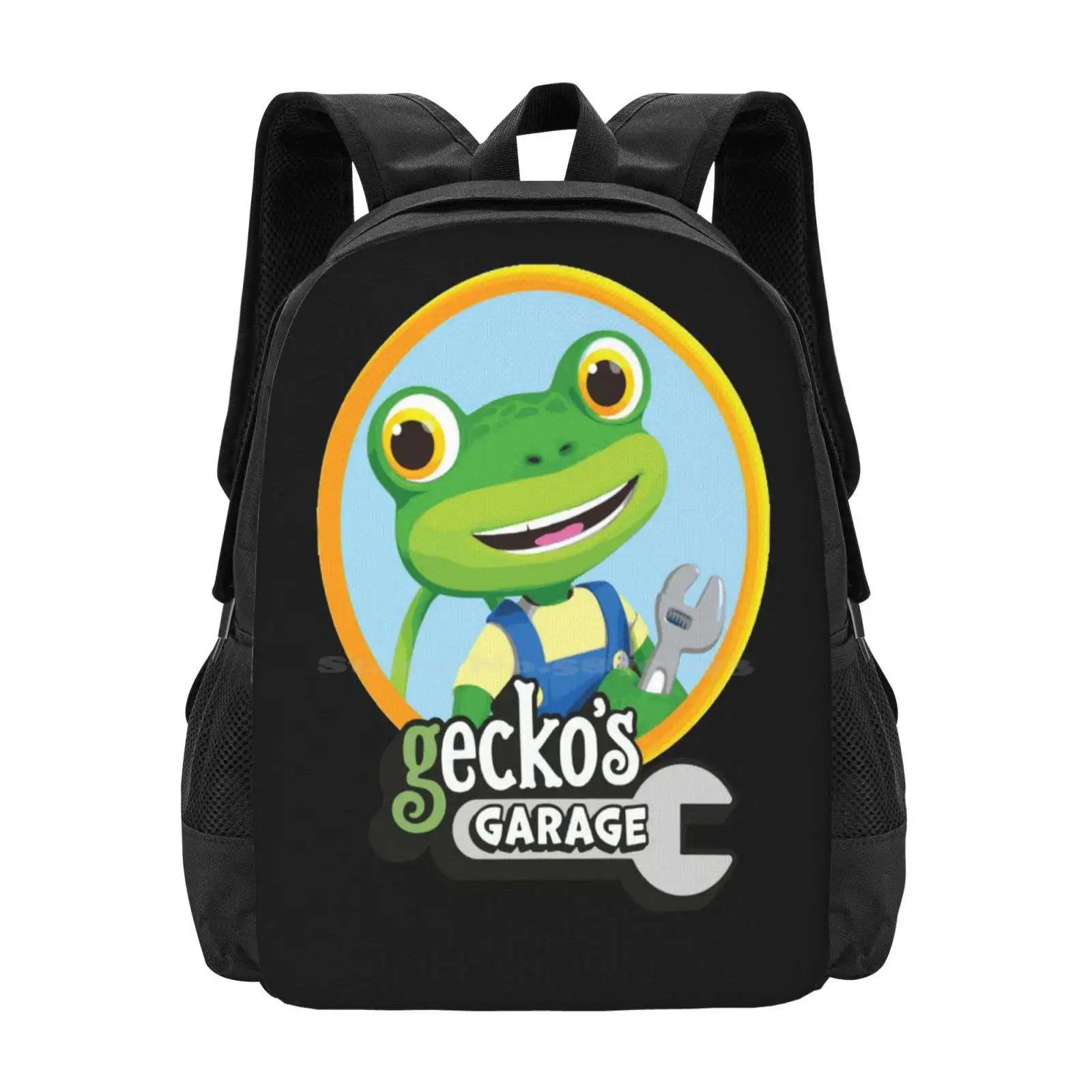 Kids Garage Gecko'S Gg Hot Sale Schoolbag Backpack Fashion Bags Geckos Garage Monster Truck Pickup Truck Off Road Racing Truck