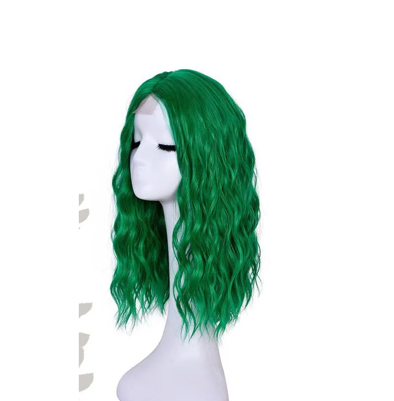 12 inch medium to long wig with fashionable temperament, women's natural simulation full head cover