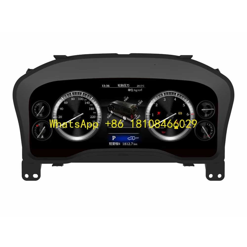 

12.3'' LCD Dashboard for Toyota Hiace LCD Instrument Cluster Plug and Play LCD Odometer Virtual Digital Cluster Cockpit