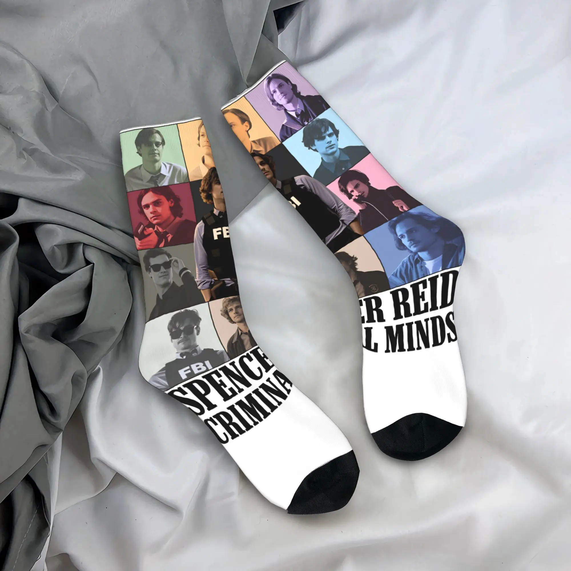 

New Arrival Criminal Minds Spencer Reid Socks Winter Stockings Gothic Adults Men Warm Soft Socks Outdoor Anti Sweat Socks