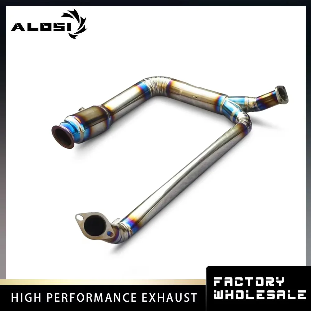 Cat-back exhaust system for use with the Porsche 718 2.0T 2016 Titanium high-performance smart valve exhaust system