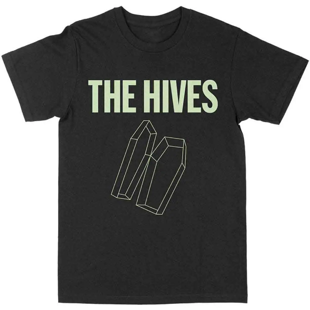 The Hives Glow-in-the-Dark Coffin T-Shirt Black New