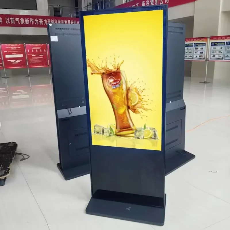 2026 Hot Sale 4K Floor Standing Interactive Digital Signage Display Totem LCD Touch Screen Kiosk Advertising Screen