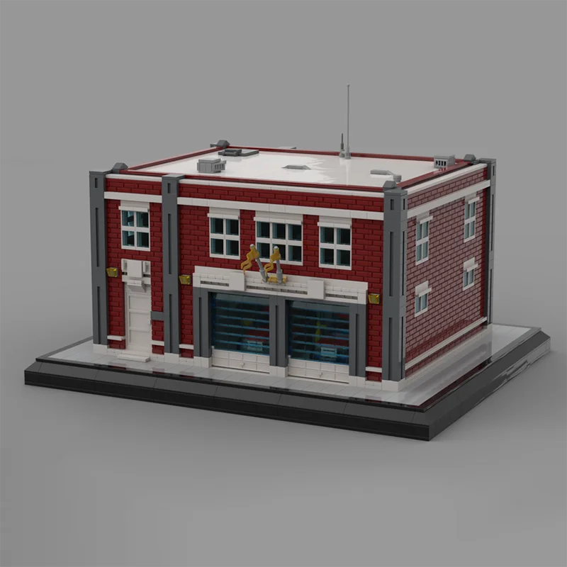 

3501 шт., хит продаж, вид на улицу, модель пожарной станции MOC, творческие идеи «сделай сам», рождественская детская игрушка в сборе, головоломка, подарок на день рождения