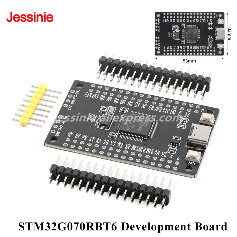 2pcs/1pc STM32G070RBT6 Development Board Core System Learning Board Module LQFP-64 ARM Cortex-M0+ 32-bit Microcontroller MCU