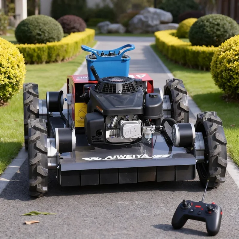 

Customized CE EPA Approved 4WD Remote Control Lawn Mower Compact Size Long Life Durable Hot Selling Garden Tool