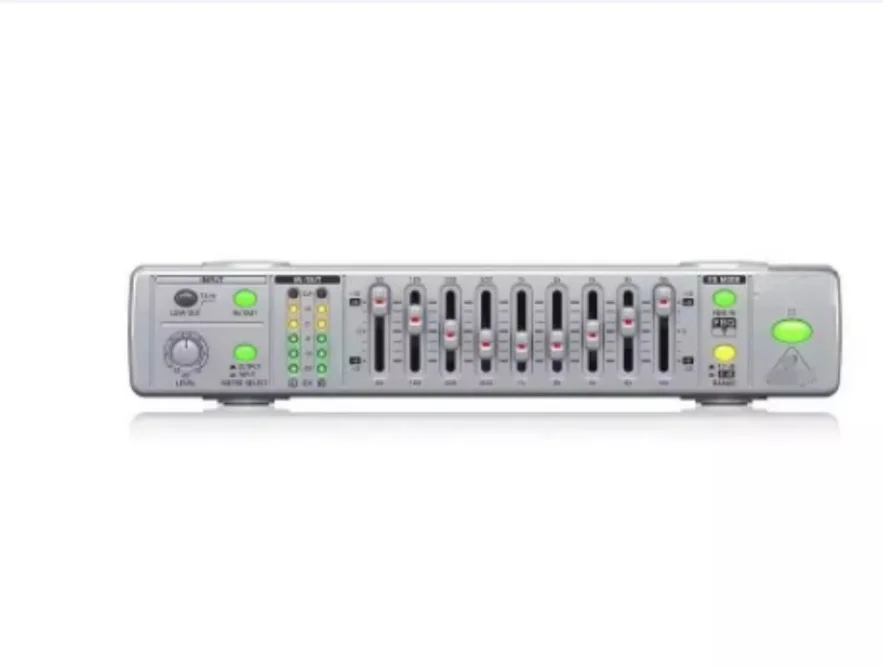 FBQ800 Ultra-compact 9-Band Graphic EQ Equalizer Feedback Suppressor Anti-howling Audio Equalizer Processor