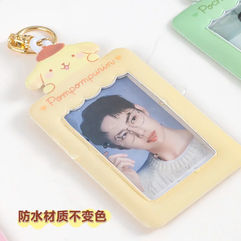 Sanrio Student Card Holder Female Student Bus Subway Documents Access Control Storage Can Put Photos Key Chain Pendant Card Bag