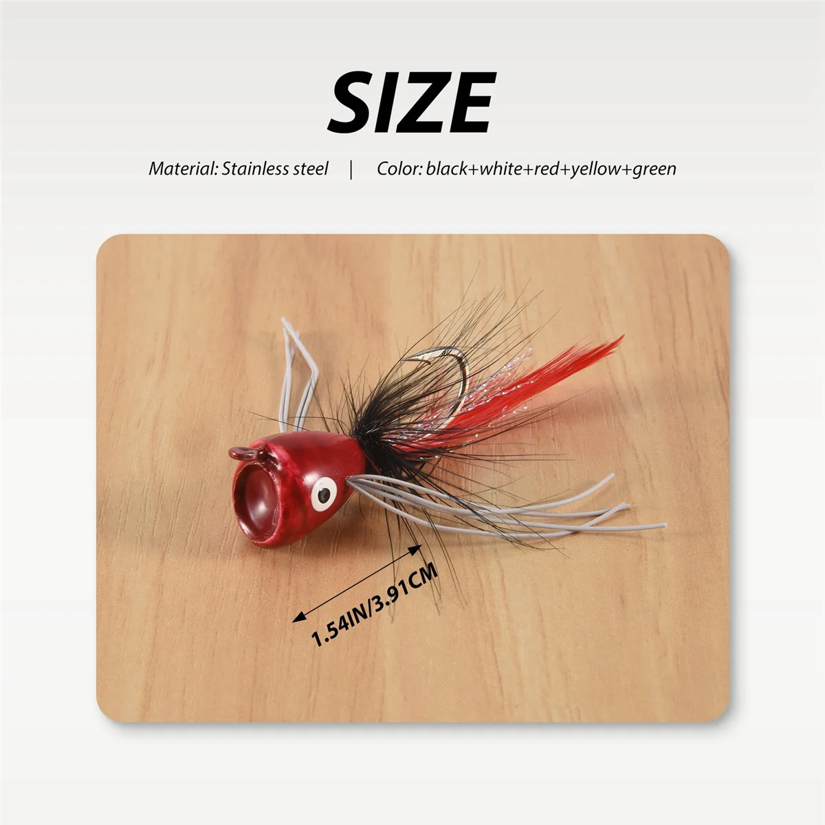 

10 шт., попперы для ловли нахлыстом, приманки для верхней рыбалки, окунь, краппи, Bluegill, панфиш, форель, лосось, окунь, стальная голова, мухи, жасмин