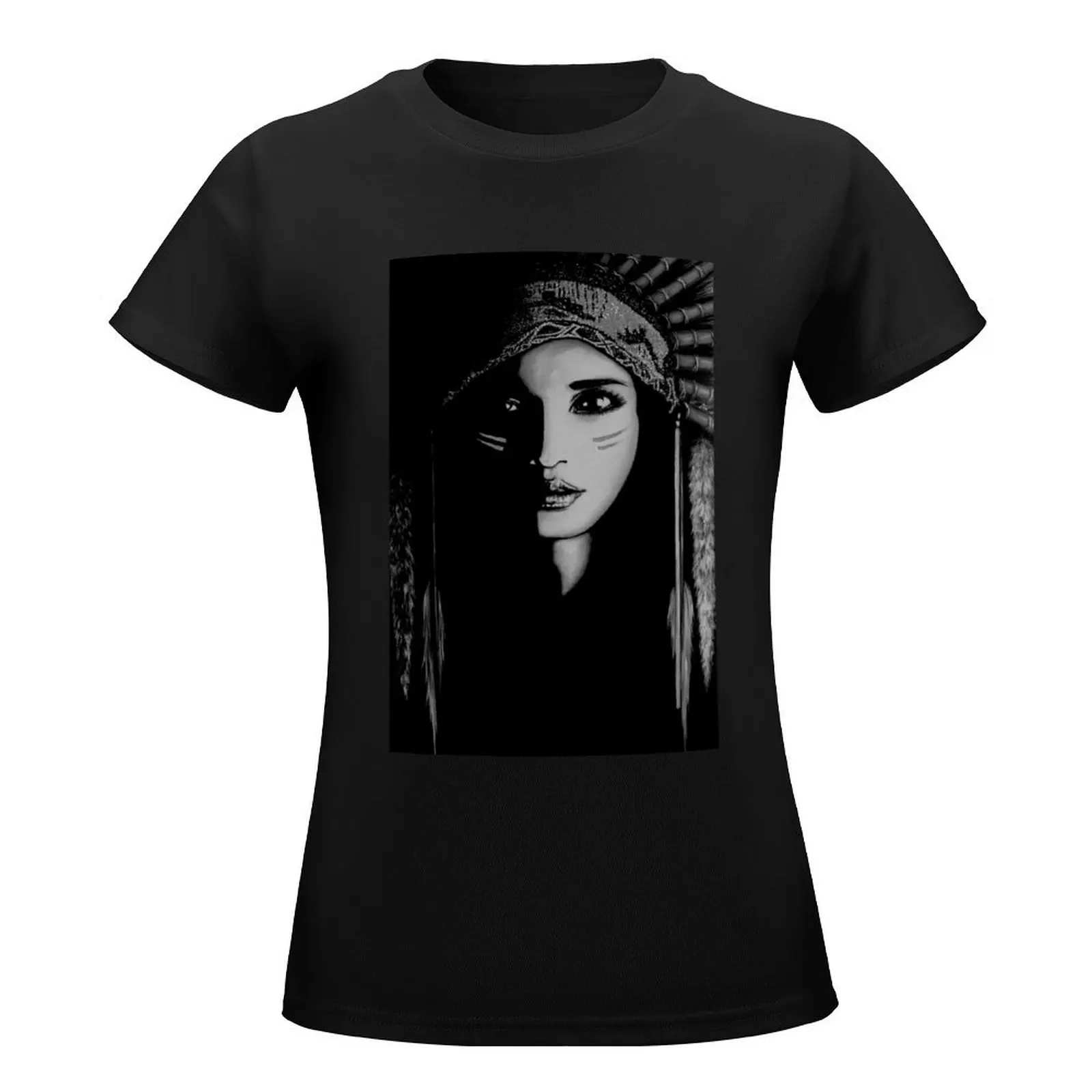 She Wolf T-Shirt summer top summer tops female Womens clothing