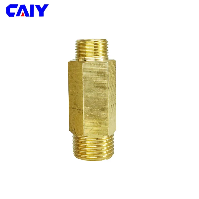 Copper External Direct Extension Pipe External Tooth Threaded Fitting 1/8 1/4 3/8 1/2 BSP Male Water Oil Gas Adapter Connector