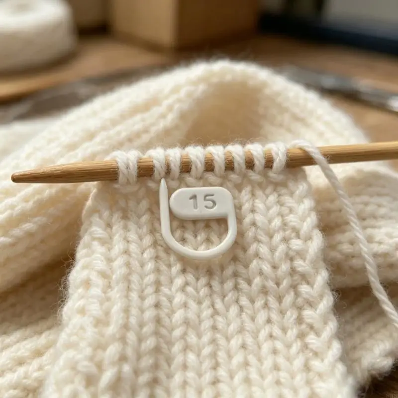 16Pcs Numbered Locking Crochet Stitching Markers Clip Digital Plastic Stitching Markers for Knitting Crocheting Craft 87HA