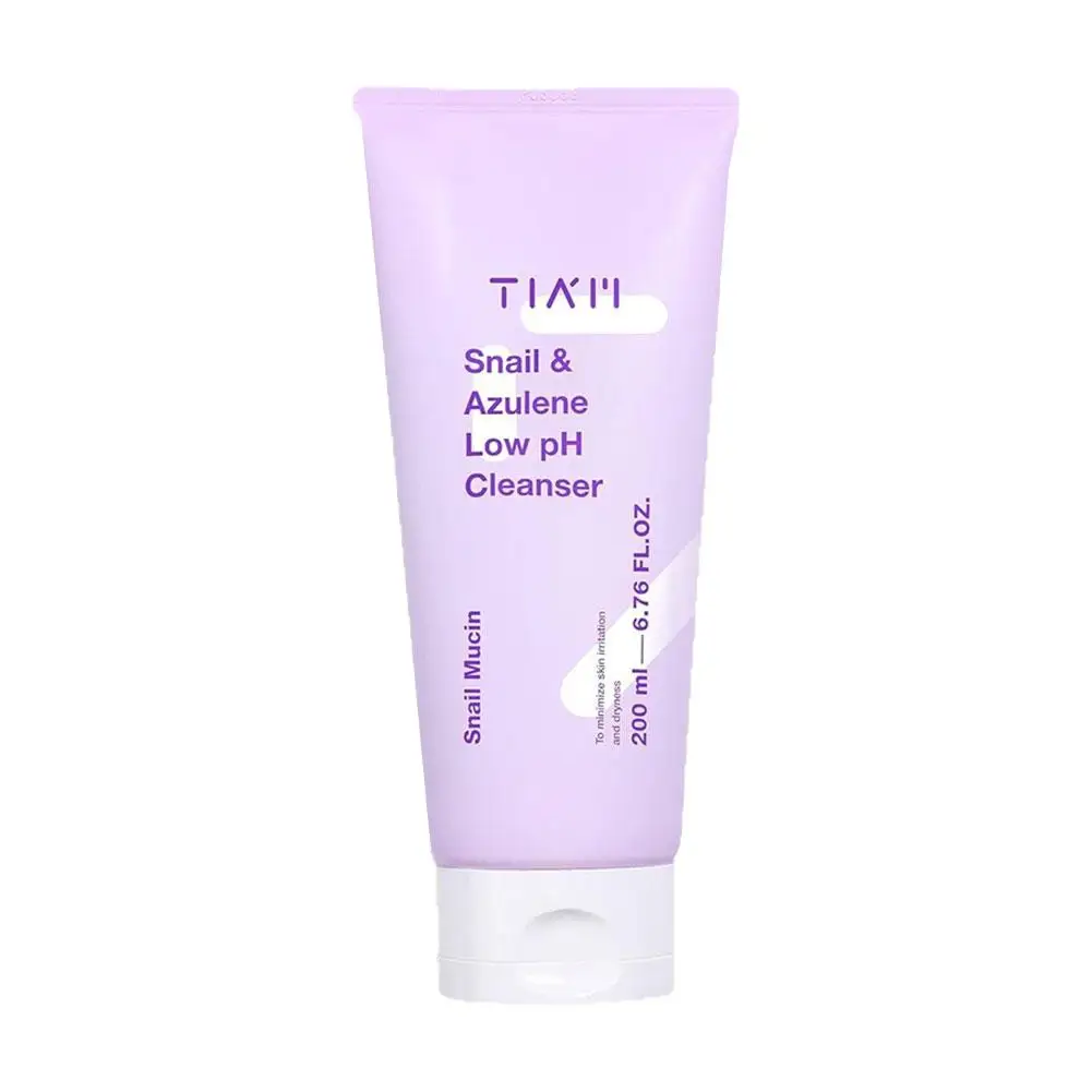 TIAM Gesichtsreiniger Schnecken- und Azulene-verreichertes Gesichtsreinigungsgel Tiefenporenreinigende Gesichtsreinigungspflege Feuchtigkeit beruhigt die Haut