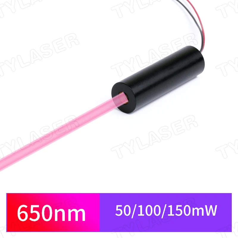 D12x40mm 650nm 660nm 50mW 100mw 150mw Red Dot Laser Diode Module Industrial Grade Laser for Medical and Laser Tag