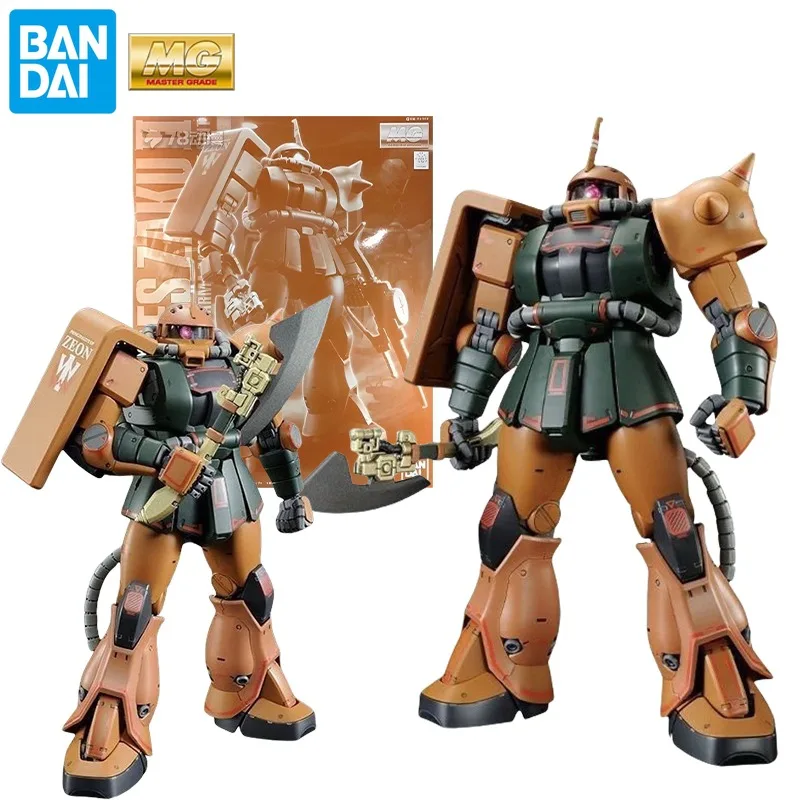 Bandai MG 1/100 Kalmar Zaku II Action Figures Garma Zabi Gundam Mobile Suit Plastic Assembled Model Kit Original Box