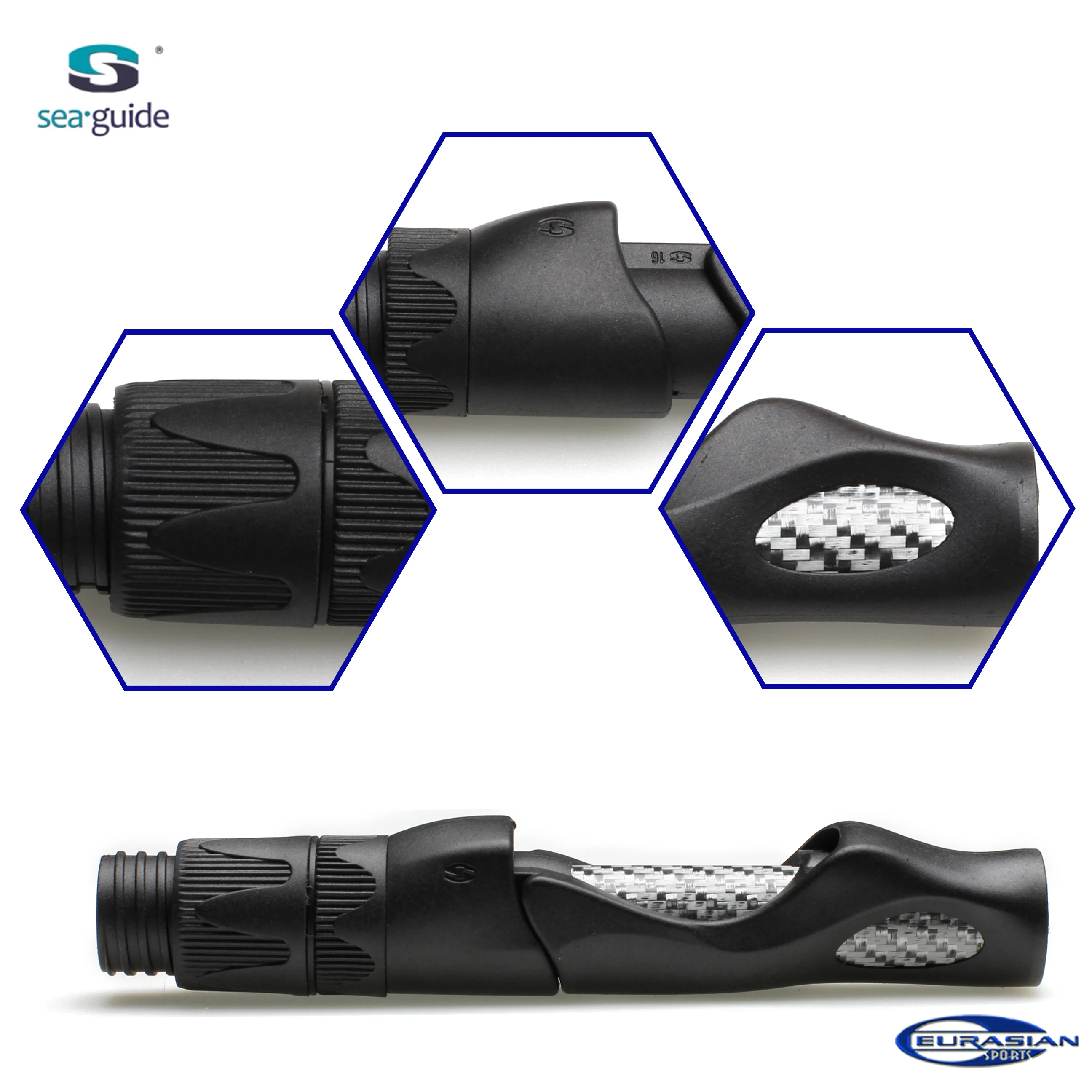 New type special slidable hood SEAGUIDE Carbon Tube Rod SCXSS DMN Nut Building Component Reel Seat Repair DIY Accessories