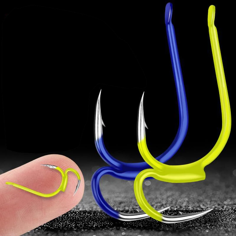 10pcs Premium Japanese Double Fishing Hooks - Strong and Durable Fishing Supplies