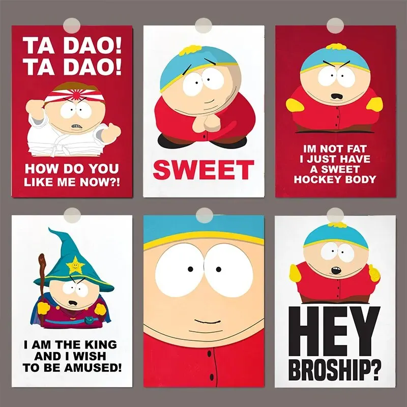 Adorable Cartoon Eric Cartman Poster Wall Art Canvas Modern Decor for Family Bedroom Perfect for South Park Fans