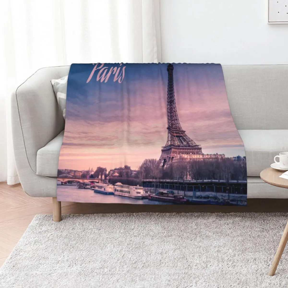 Paris France eiffel tower Throw Blanket Luxury Brand Single Bed Thermal blankets ands Comforter Blankets