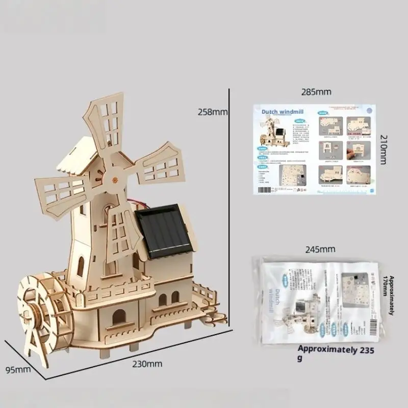☀1 Set 3D Wooden Jigsaw Puzzles Educational Science Experiments - Image 3