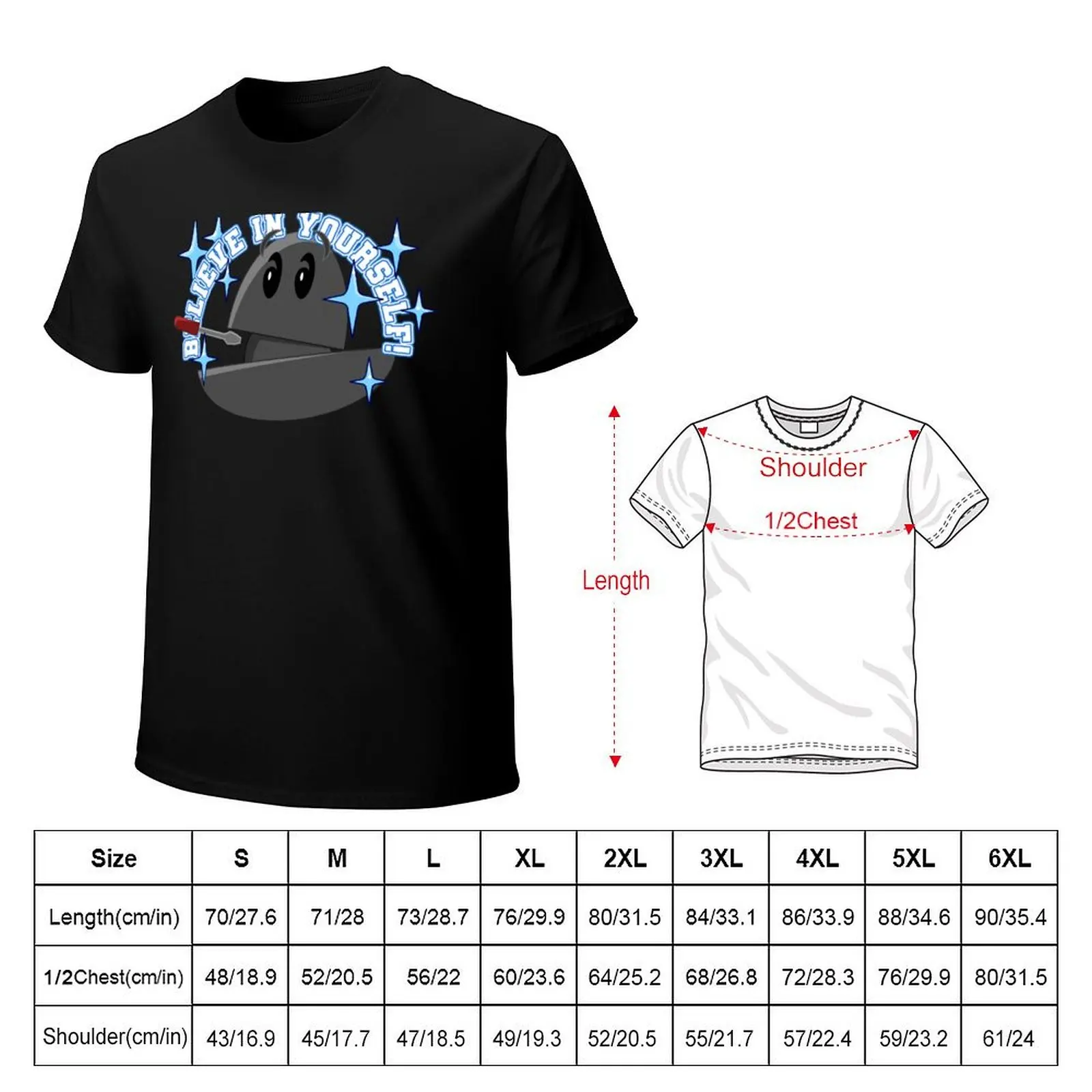 The Demon Core Says: Believe In Yourself! T-Shirt cotton t shirts man 100% T-Shirt