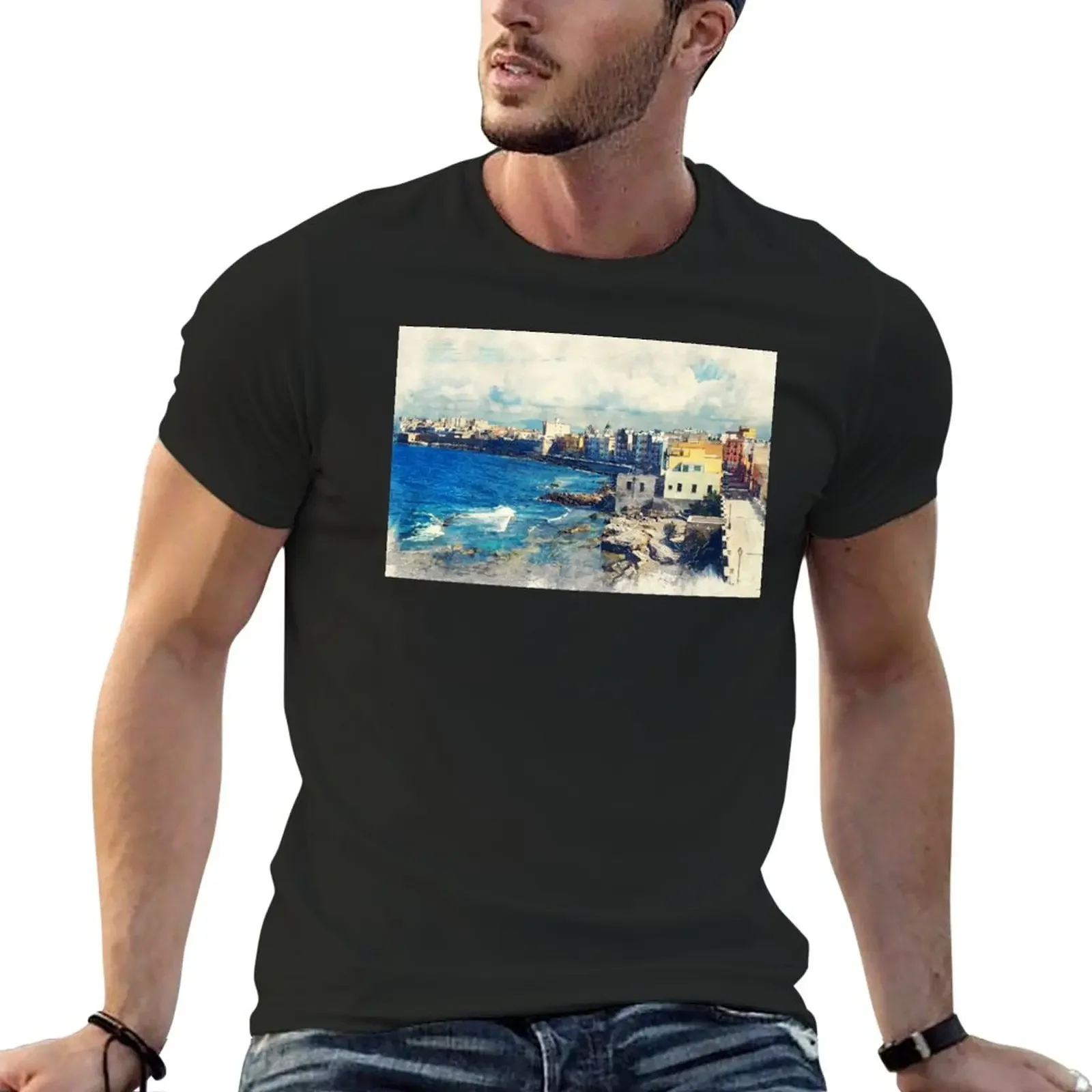 New Trapani art 19 Sicily #trapani #sicily T-Shirt funny t shirts plus size t shirts mens champion t shirts