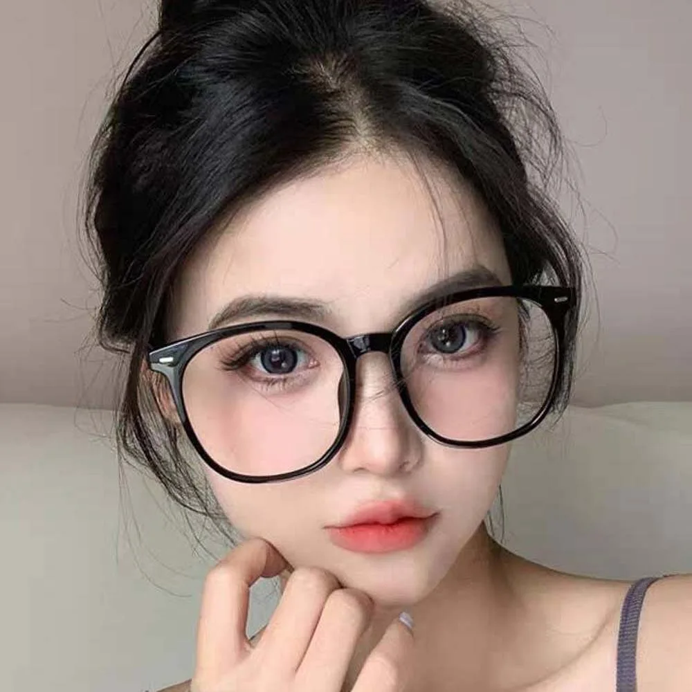 

PC Anti Blu-ray Glasses Resin Costume Accessory Black Business Glasses Decorative Lightweight Transparent Reading Eyewear