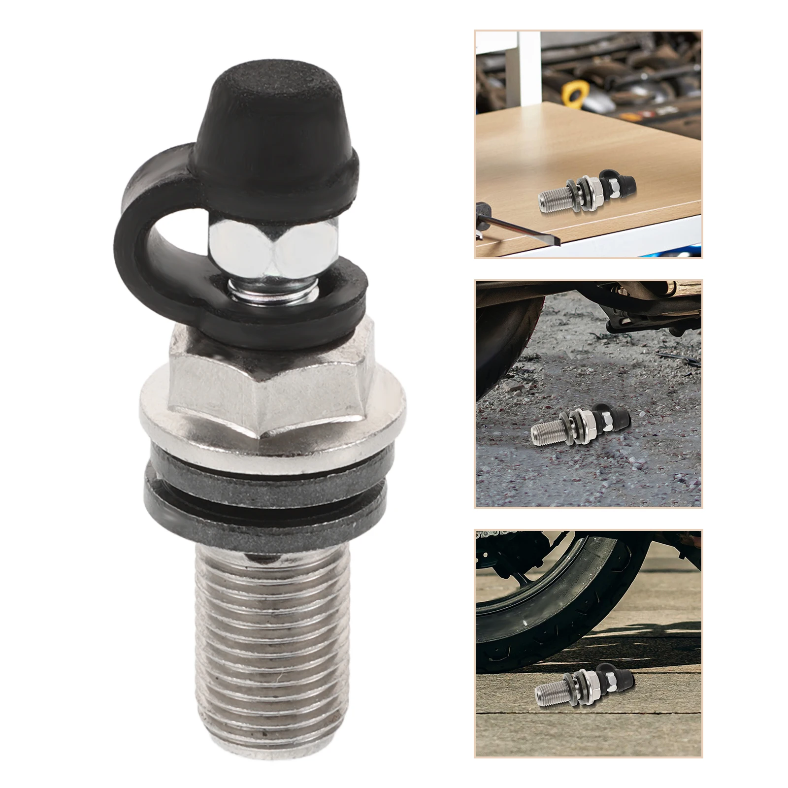 

Brake Caliper Bleeder Screws With Cover Durable Metal Universal Compatibility Enhanced Braking Performance Easy Installation For