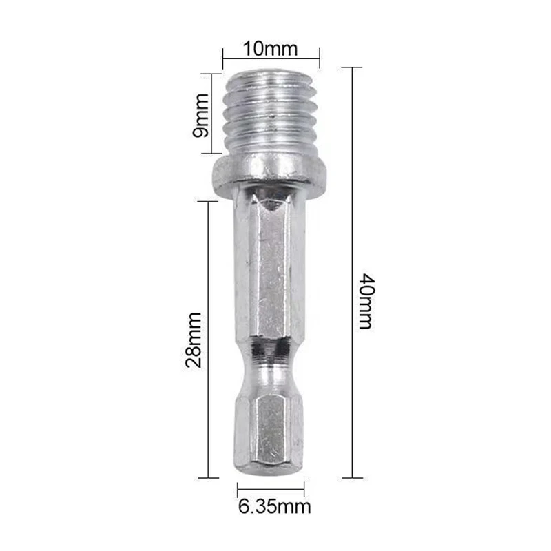 2/4Pcs Angle Grinder Connection Conversion Rod 1/4 Hexagon Drill Chuck Polishing Pad Connecting Rod Adapters Electric Tools