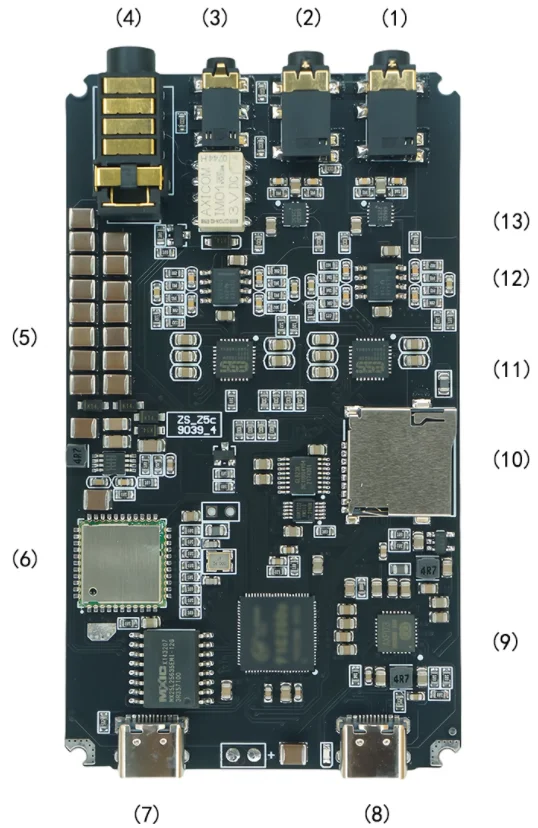 

Портативный цифровой проигрыватель Zishan Z5c DSD ES9039Q2M без потерь музыка HIFI Bluetooth APP плеер