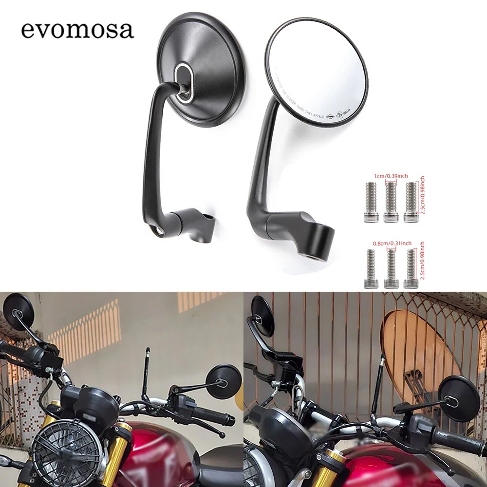 Motorcycle CNC Aluminum Rear View Rearview Mirrors Side Mirror For YAMAHA MT07 MT09 MT-07 For Kawasaki Z900 Z900RS Z800 Z1000