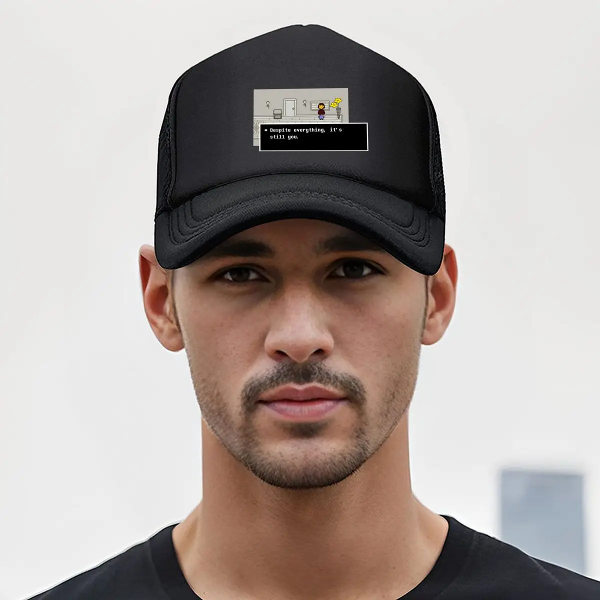 قبعة بيسبول شبكية بتصميم رسالة Heartfelt Emotional - مستوحاة من الرسوم المتحركة