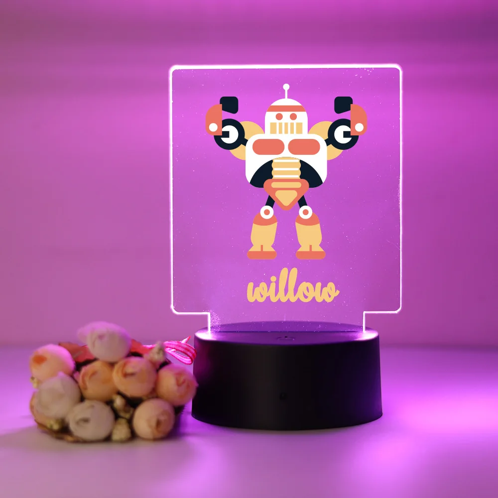 Personalized Custom Monster Beauty  Bedroom Night Lights Gift For Kids Indoor Lighting Gifts