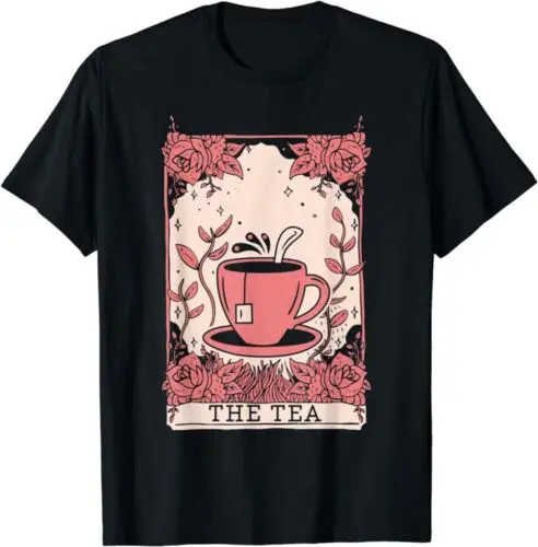 The Tea Drinker Tarot Card Reading Occult Dark Magic T-Shirt