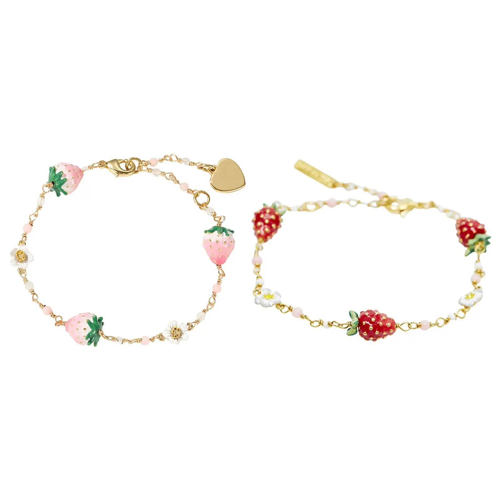 

Strawberry Bracelet for Women Link Bracelet for Mother Lover Girlfriend