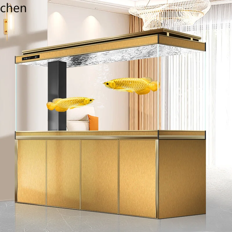 HT Fish Tank Right Angle Overflow Bottom Filter  Ecological Household Large New Model Screen Wall-Mounted Ultra Clear Glass