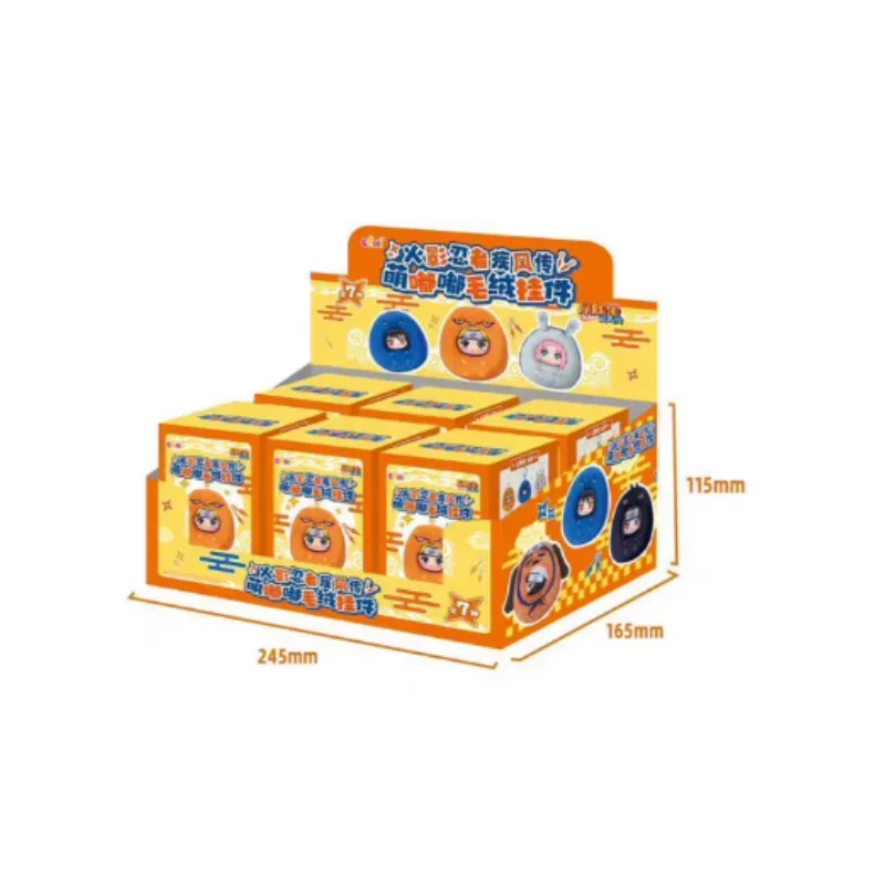 Shippuden lindo colgante de felpa caja ciega Uchiha Sasuke mochila adorno muñeca regalos peluche adorno hecho a mano colección de juguetes