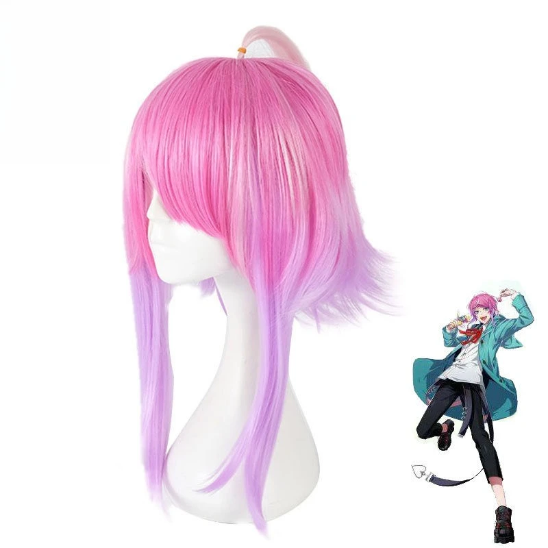 vocaloid-rapプロジェクト-ヒプノシスマイク-drb-コスプレ-アメ村蘭寿-ウィッグ-グラデーション