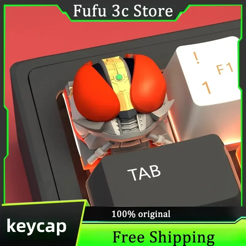 

Kamen Rider Theme Resin Keycaps Creative Mechanical Keyboard ESC Key Customizable Personality Gaming Gift Computer Peripheral