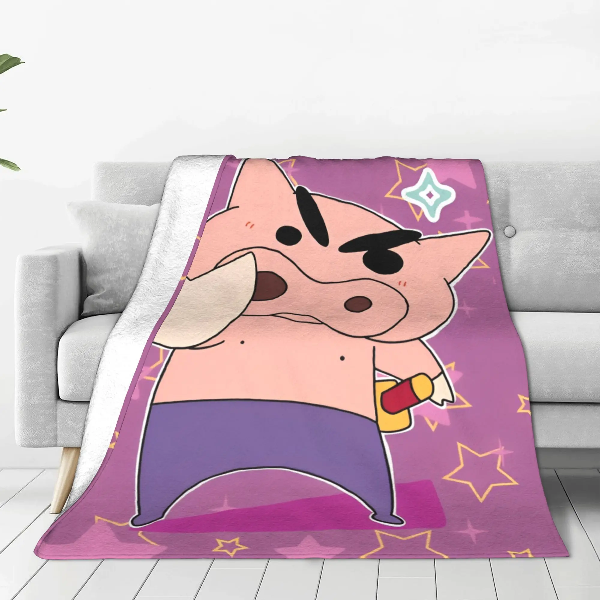 Buriburizaemon Blanket Multiple Sizes Super Soft and Warm anime cartoon Throw Blankets for Sofa Couch and Bed