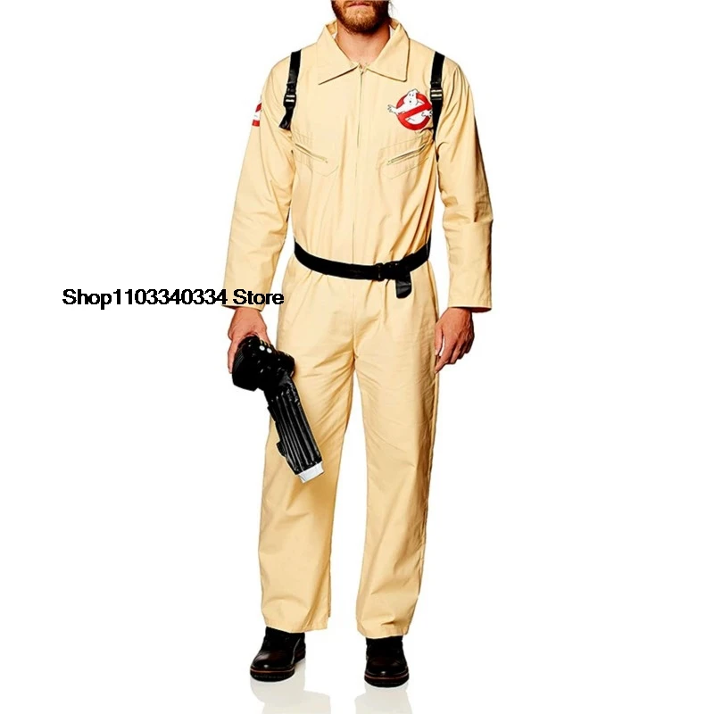 Ghost Busters Cosplay Anime Figure Halloween Costumes for Men Adult Toys Ghost Busters Weaponry Jumpsuits Carnival Suits Clothes