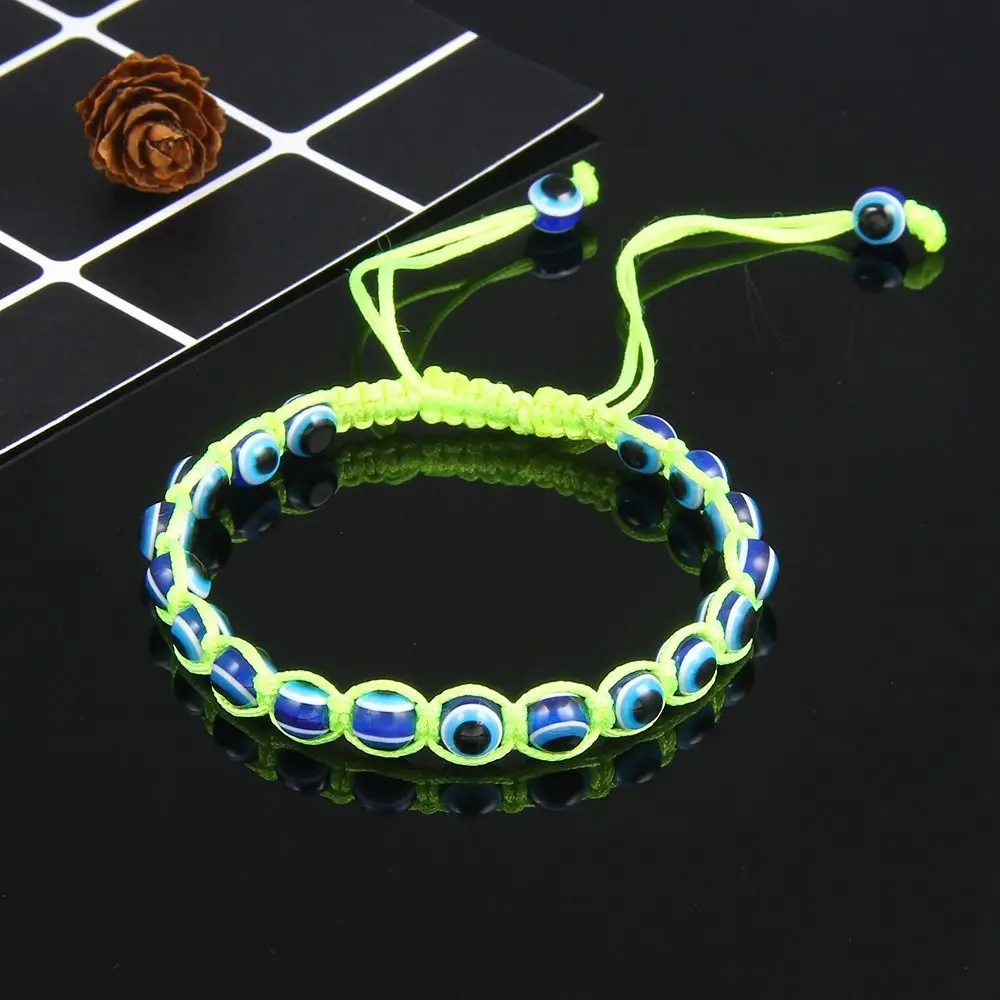 Demon Eye Hand Rope Girl Gift Handmade Multi-color Fashion Jewelry Korean Style Hand Strap Women Bracelet Braided Bracelet